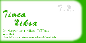 timea miksa business card